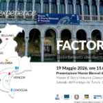 Grafica dell'evento IT'S Factory Experience del 19 maggio a Venezia; ITS Academy Turismo Veneto.