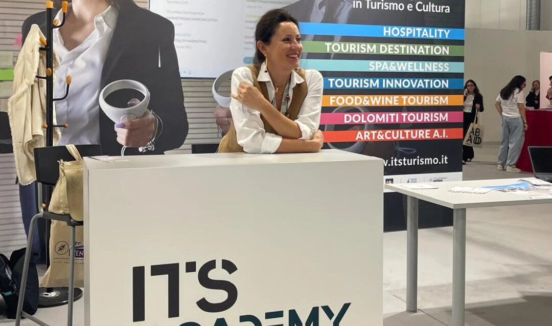 signora ad uno stand